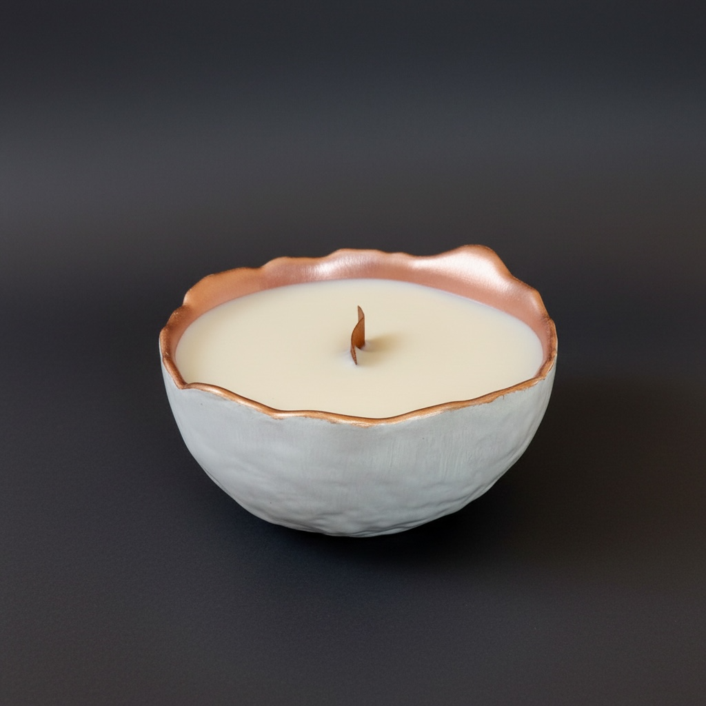 Gilded Light Candle - ROSE GOLD