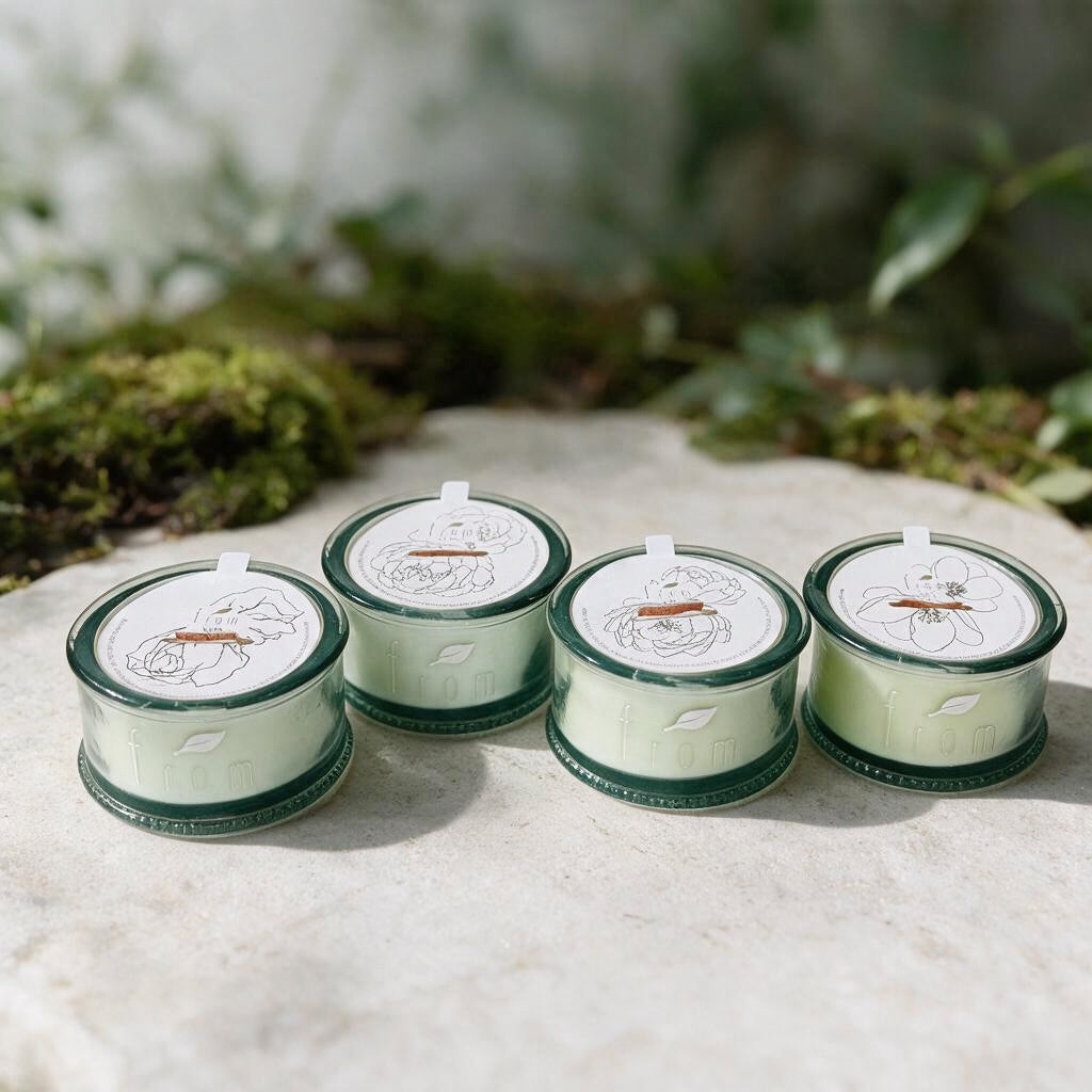 The Trace Candle Selection -  Recycled Glass 10 oz Candle