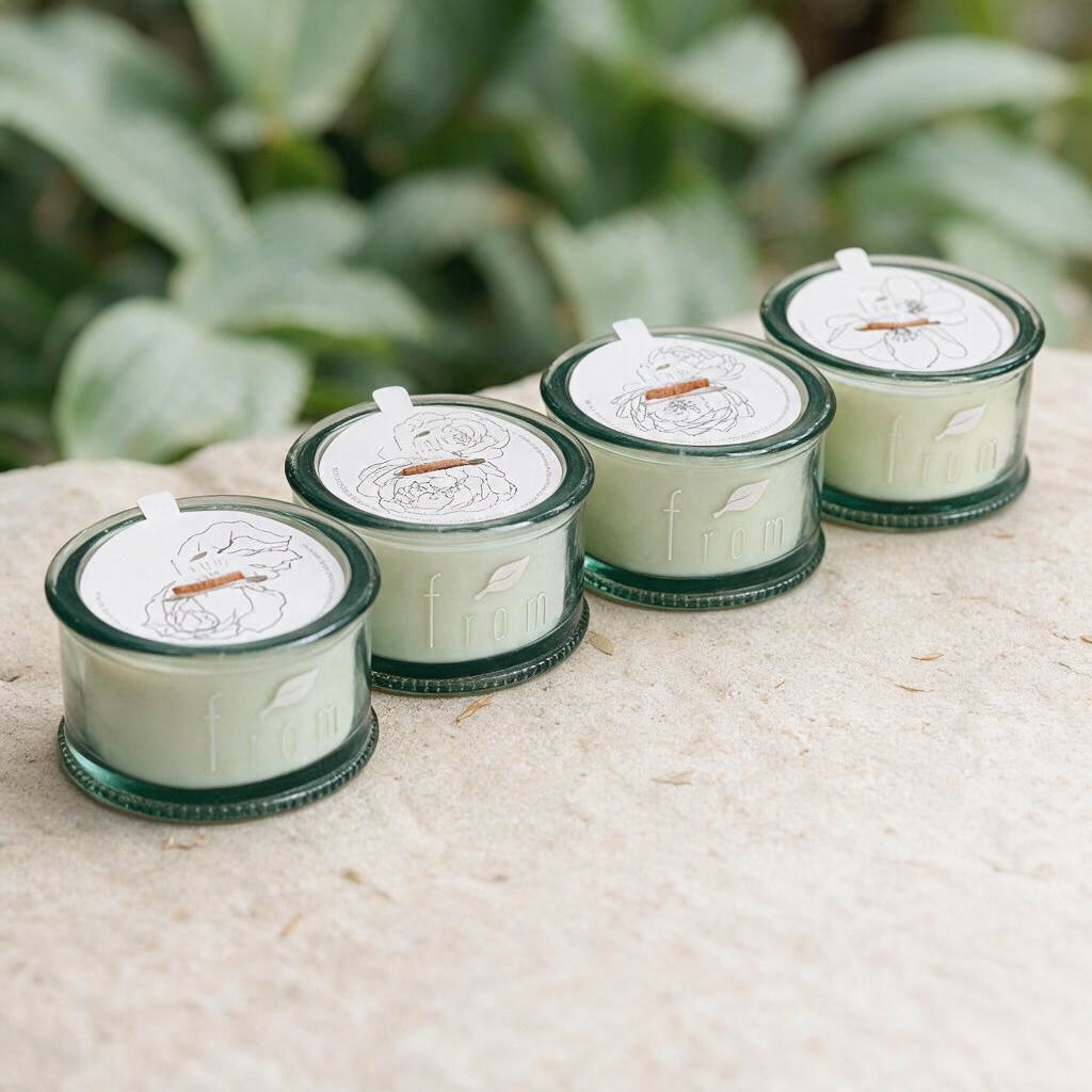 The Trace Candle Selection -  Recycled Glass 10 oz Candle