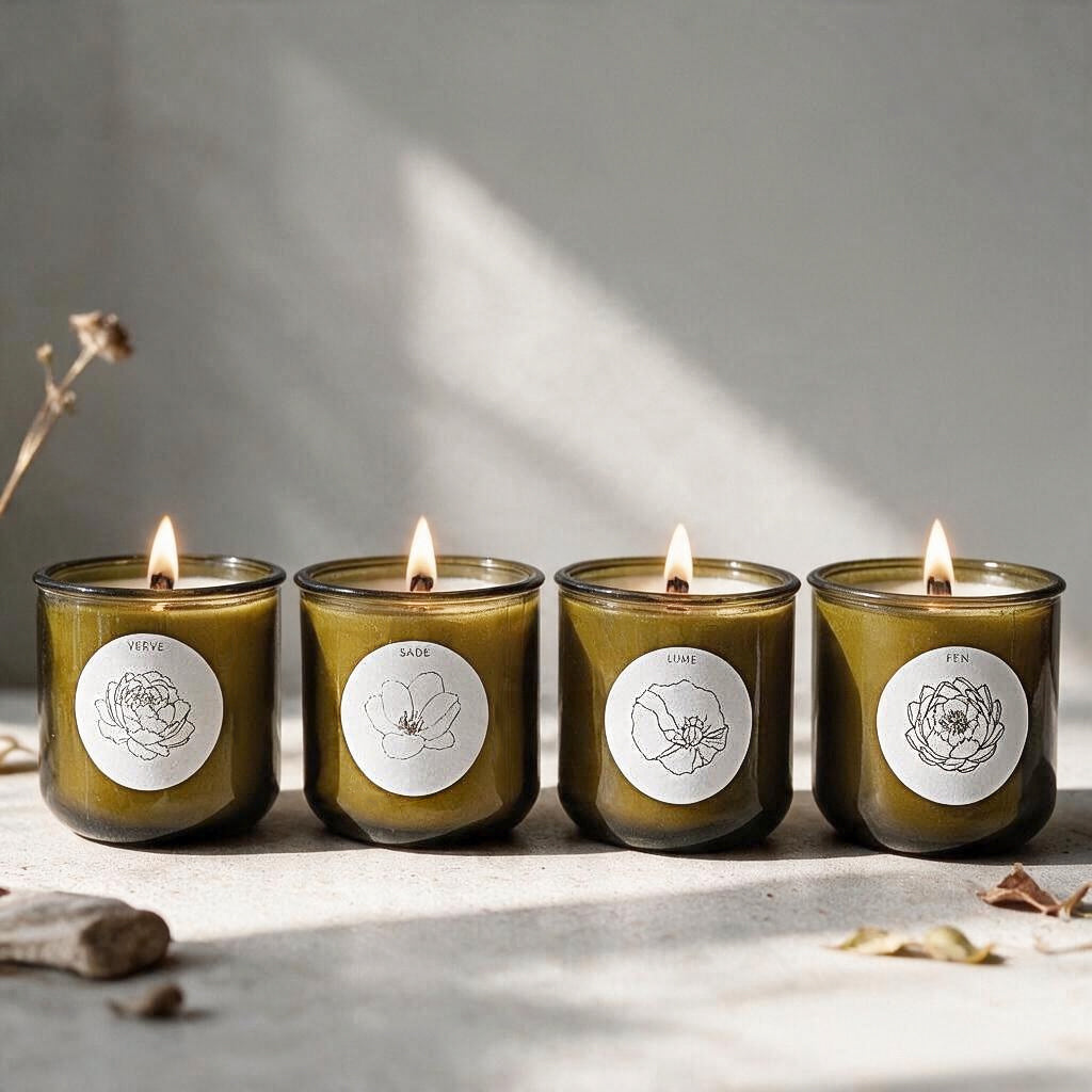 The Verdant Glass Line - Vintage Green 10 oz Candle